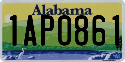 AL license plate 1AP0861