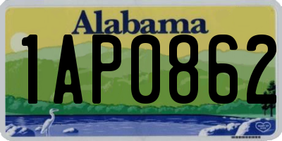 AL license plate 1AP0862