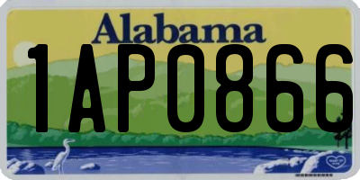 AL license plate 1AP0866