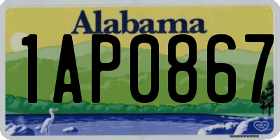 AL license plate 1AP0867