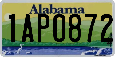 AL license plate 1AP0872