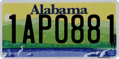 AL license plate 1AP0881