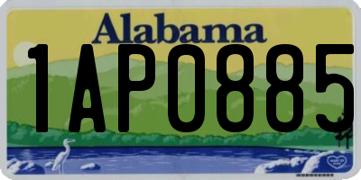 AL license plate 1AP0885