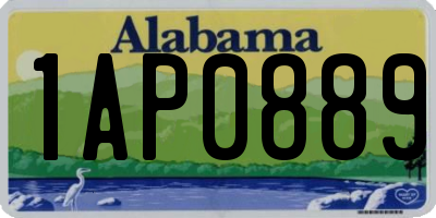 AL license plate 1AP0889