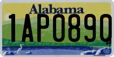 AL license plate 1AP0890