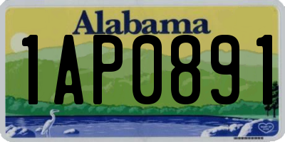AL license plate 1AP0891