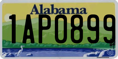 AL license plate 1AP0899