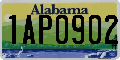 AL license plate 1AP0902