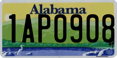 AL license plate 1AP0908