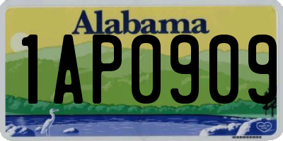 AL license plate 1AP0909