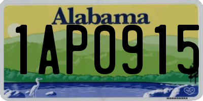 AL license plate 1AP0915