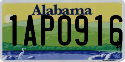 AL license plate 1AP0916