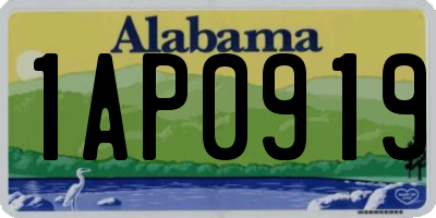 AL license plate 1AP0919