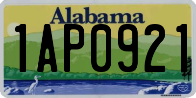 AL license plate 1AP0921