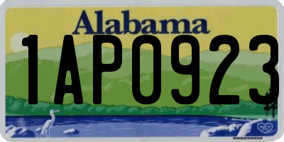AL license plate 1AP0923