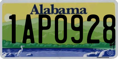 AL license plate 1AP0928