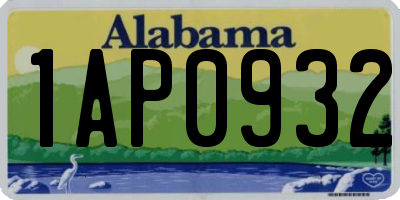 AL license plate 1AP0932