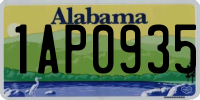 AL license plate 1AP0935