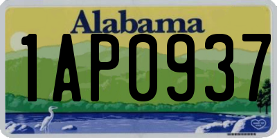 AL license plate 1AP0937