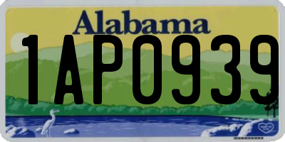 AL license plate 1AP0939