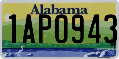 AL license plate 1AP0943