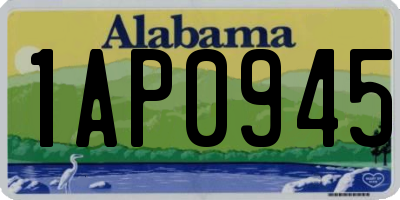 AL license plate 1AP0945