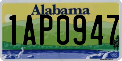 AL license plate 1AP0947