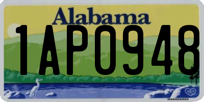 AL license plate 1AP0948