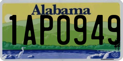 AL license plate 1AP0949