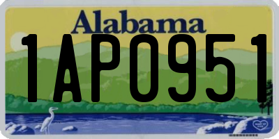 AL license plate 1AP0951