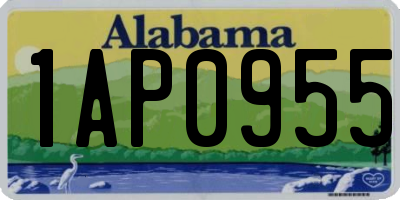 AL license plate 1AP0955