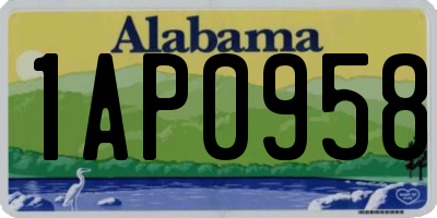 AL license plate 1AP0958