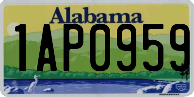 AL license plate 1AP0959