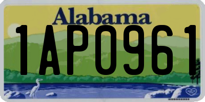 AL license plate 1AP0961