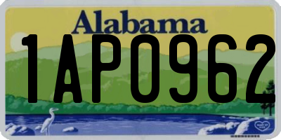AL license plate 1AP0962