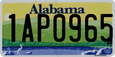 AL license plate 1AP0965