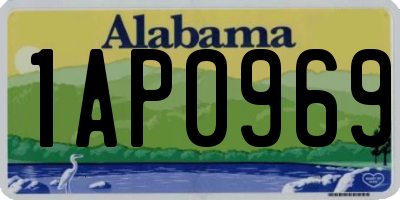 AL license plate 1AP0969