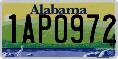 AL license plate 1AP0972