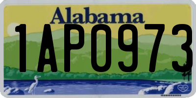 AL license plate 1AP0973