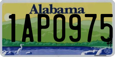 AL license plate 1AP0975