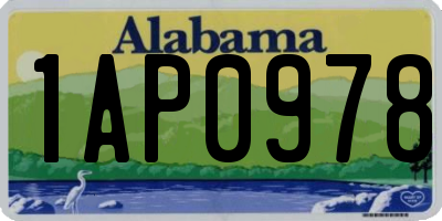 AL license plate 1AP0978