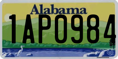 AL license plate 1AP0984