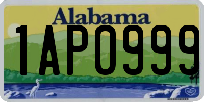 AL license plate 1AP0999
