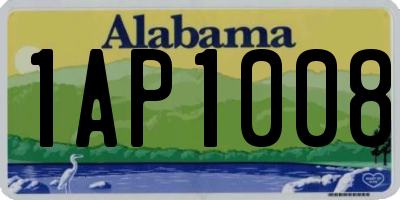 AL license plate 1AP1008