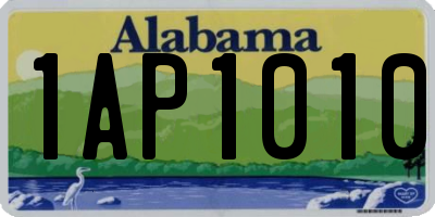AL license plate 1AP1010
