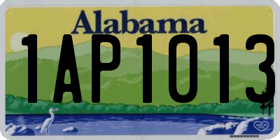AL license plate 1AP1013