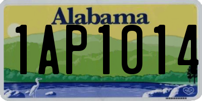 AL license plate 1AP1014