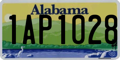AL license plate 1AP1028