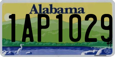 AL license plate 1AP1029