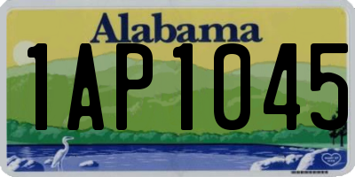 AL license plate 1AP1045